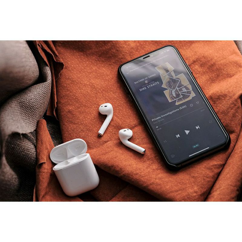 Tai nghe Bluetooth Airpods 2 tai hiệu Coteetci Smart Pod 2 bluetooth 5.0, cảm ứng chạm, sạc không dây