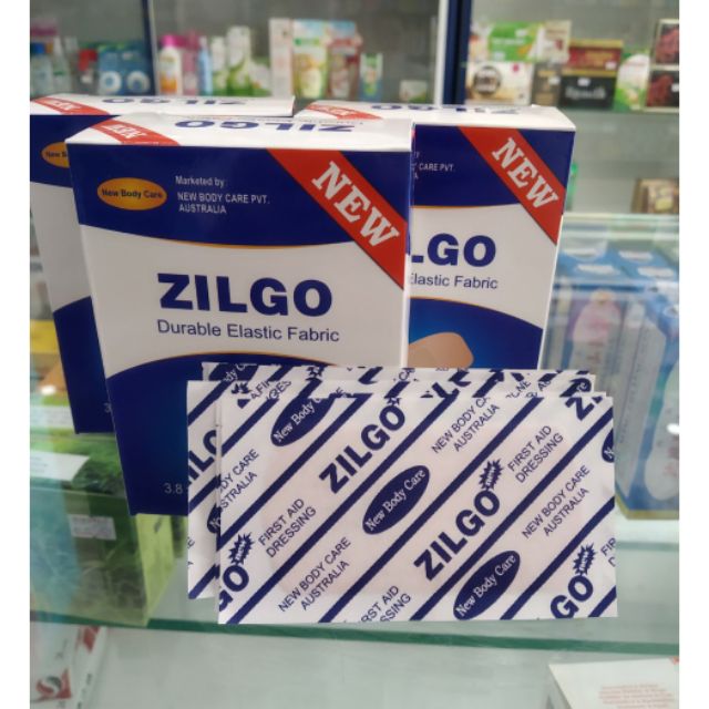 Băng cá nhân to Zilgo hộp 30 miếng