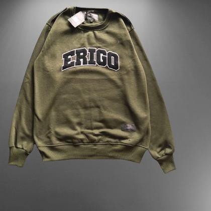 Áo Nỉ Cổ Tròn Dài Tay In Chữ Erigo Ergterlaris 6.6 | BigBuy360 - bigbuy360.vn