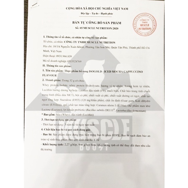 PVL IsoGold 5lbs ISO GOLD Whey 100% Isolate sữa hỗ trợ tăng cơ vị siêu ngon