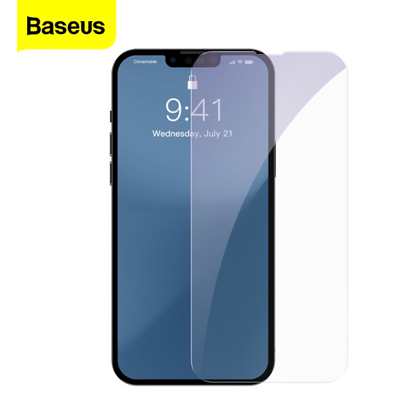 Set 2 kính cường lực Baseus bảo vệ mặt trước điện thoại iPhone 13 Pro Max