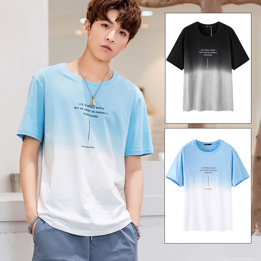 Áo Thun Loang Thời Trang In Họa Tiết Chữ LIFE IS REALLY SIMPLE Tinh Tế Zenkocs3 MEN TOP 214