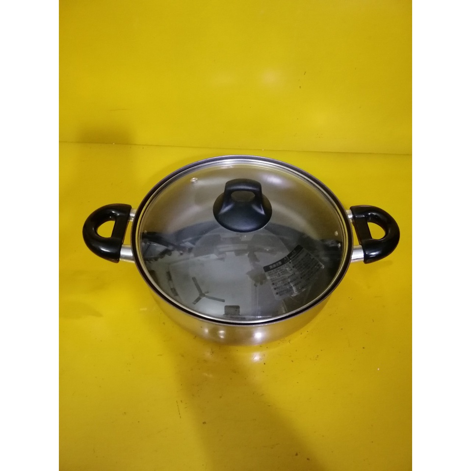 Nồi inox có lớp chống dính nội địa Nhật, size 25cm, cao 8cm (mã 660), Dùng được bếp từ