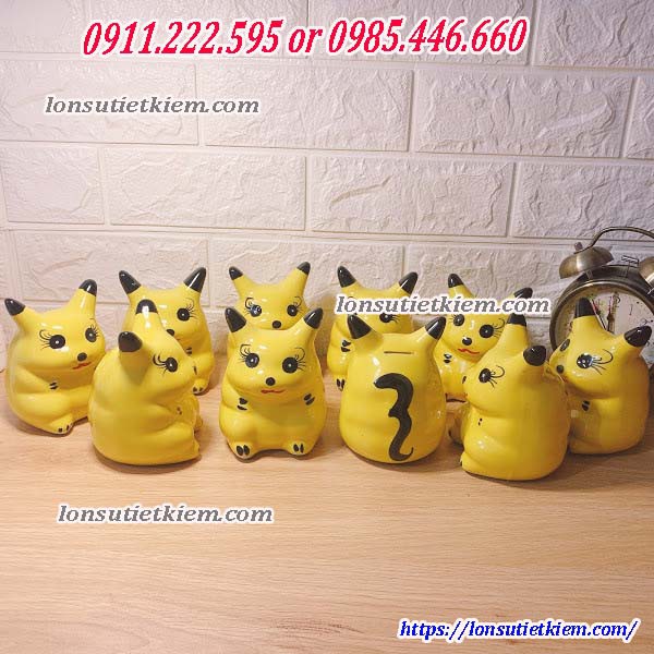 [FREE SHIP] Lợn tiết kiệm tiền hoạt hình Pikachu Mini