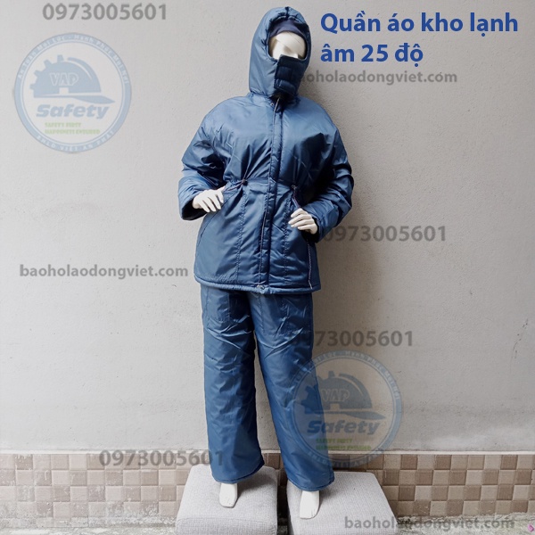 quần áo kho lạnh, quần áo cấp đông dùng trong kho lạnh từ 0 đến âm -40 độ chống thấm nước