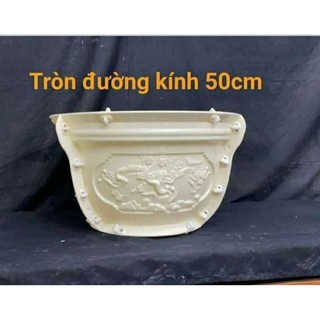 khuôn đúc chậu tròn rộng 50 cao 28 cm