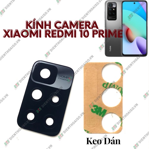 Kính camera xiaomi redmi 10 prime kèm keo dán