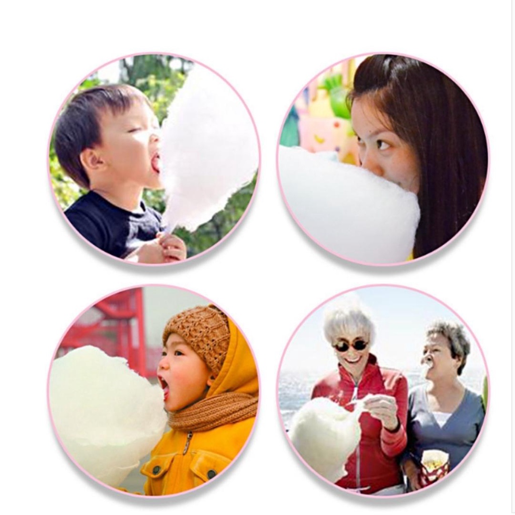 Máy làm kẹo bông gòn có bánh xe