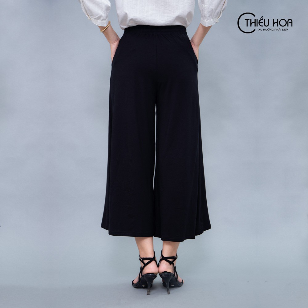 Quần suông nữ ống rộng nhiều màu sắc dễ phối, chất thun mềm mịn dễ chịu Thương hiệu Thiều Hoa K773