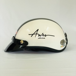 Mũ bảo hiểm nửa đầu Andes haly tem chữ Andes
