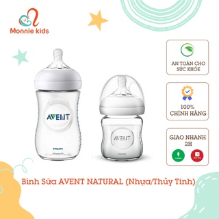 Bình sữa cho bé avent natural 125ml/260ml, bình sữa cho trẻ sơ sinh