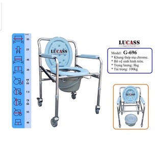 [y tế gia đình]Ghế bô vệ sinh Lucass/PA cho người già, người khuyết tật các loại