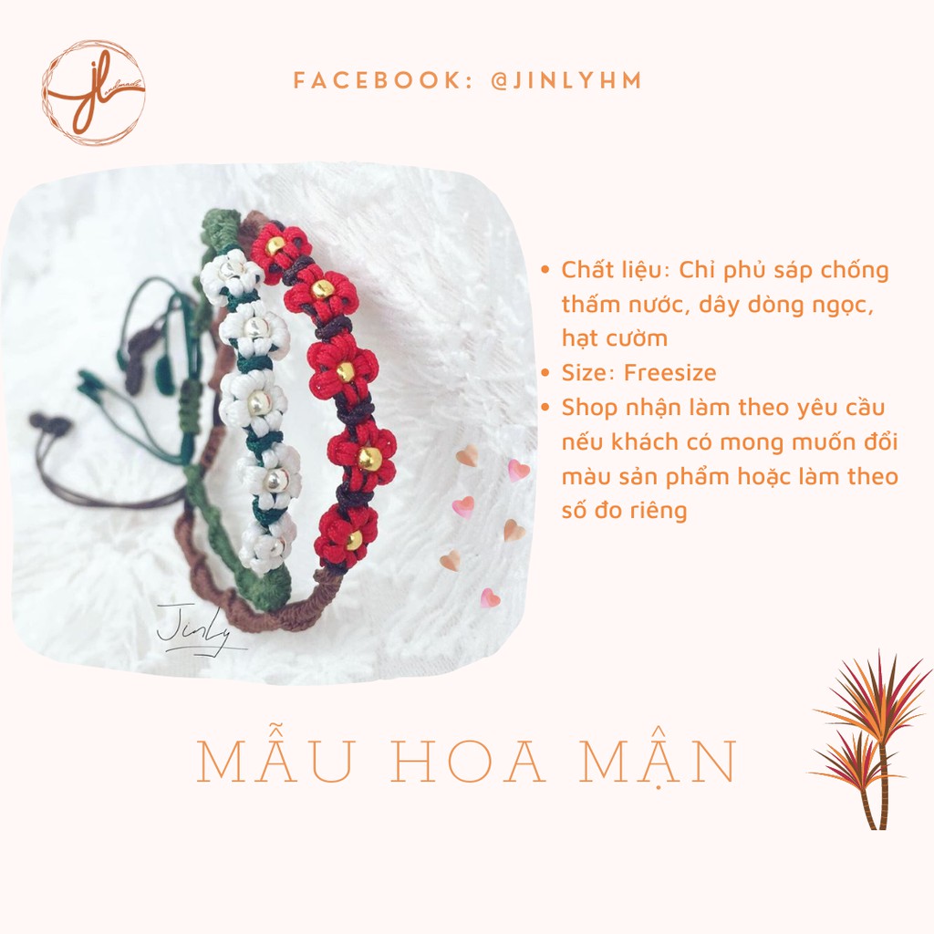 Lắc tay/chân hoa mơ hoa mận