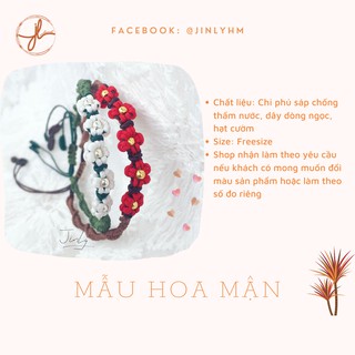 Lắc tay/chân hoa mơ hoa mận