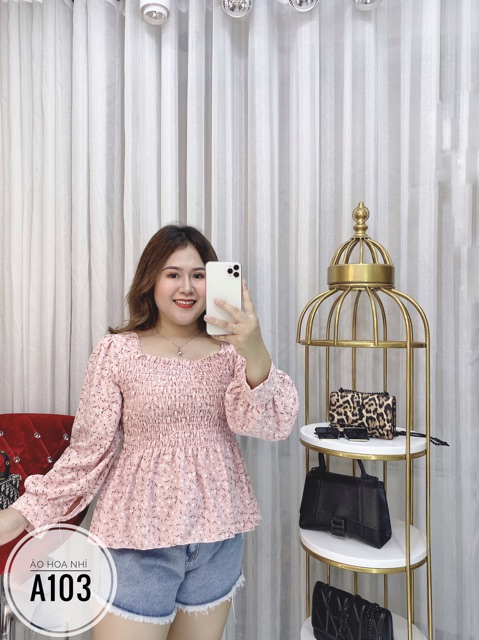 Bigsize Áo hoa nhí A103