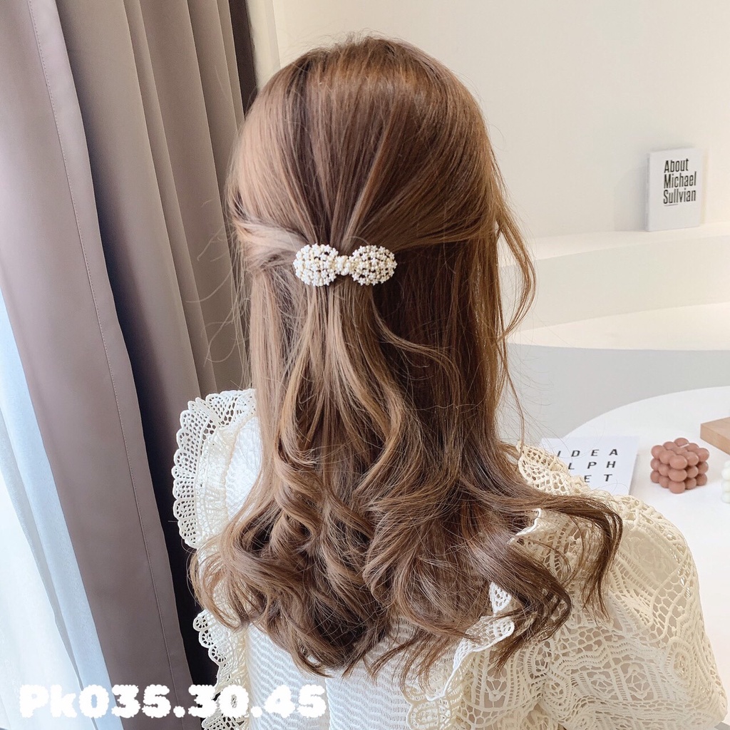 Kẹp tóc mái đính đá nhiều mẫu phong cách