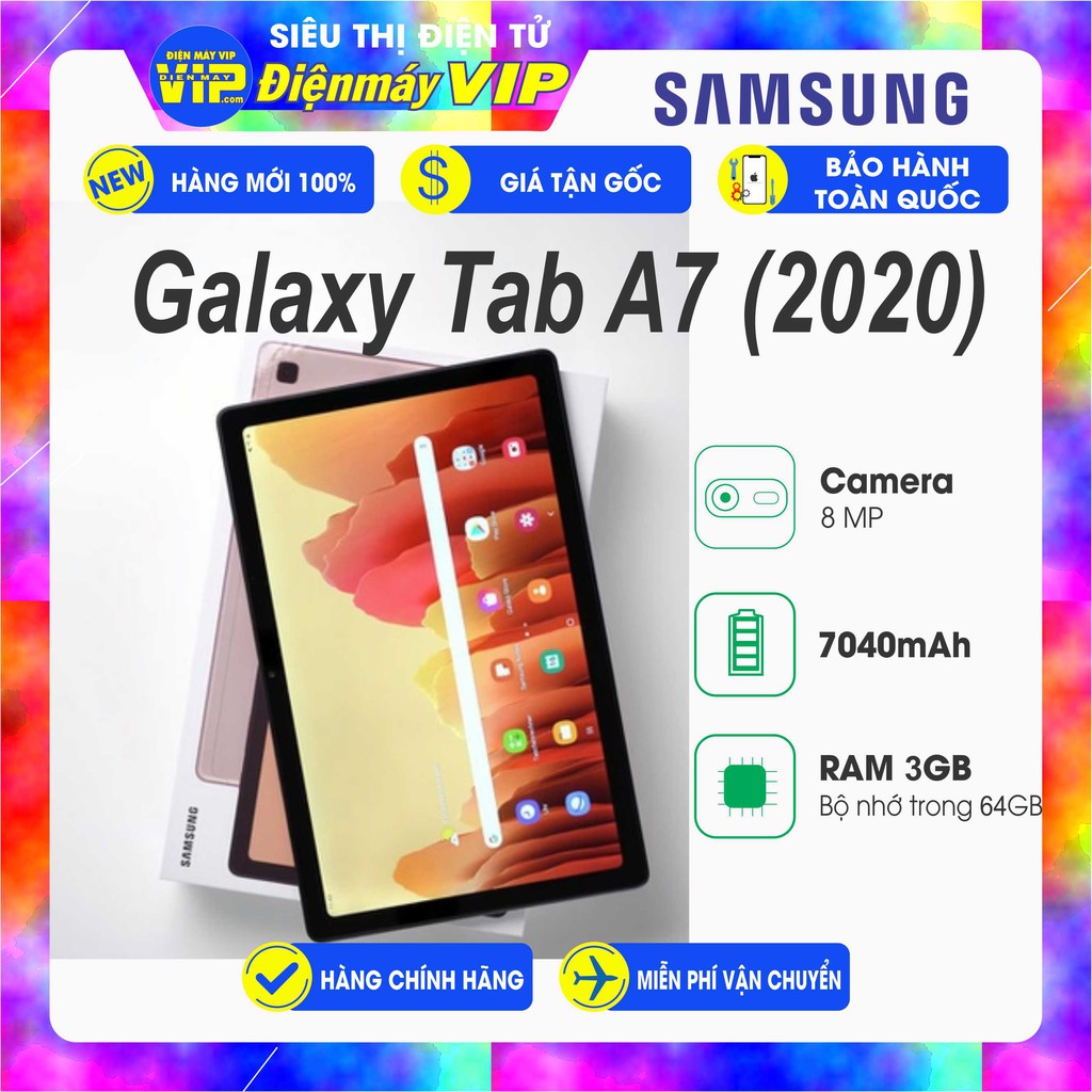 Máy Tính Bảng Samsung Tab A7 (2020) Hàng Chính Hãng Mới 100% - BH 12 tháng Toàn Quốc