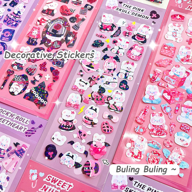 Flowertree 1 Sticker Dán Trang Trí Hình Gấu Thỏ