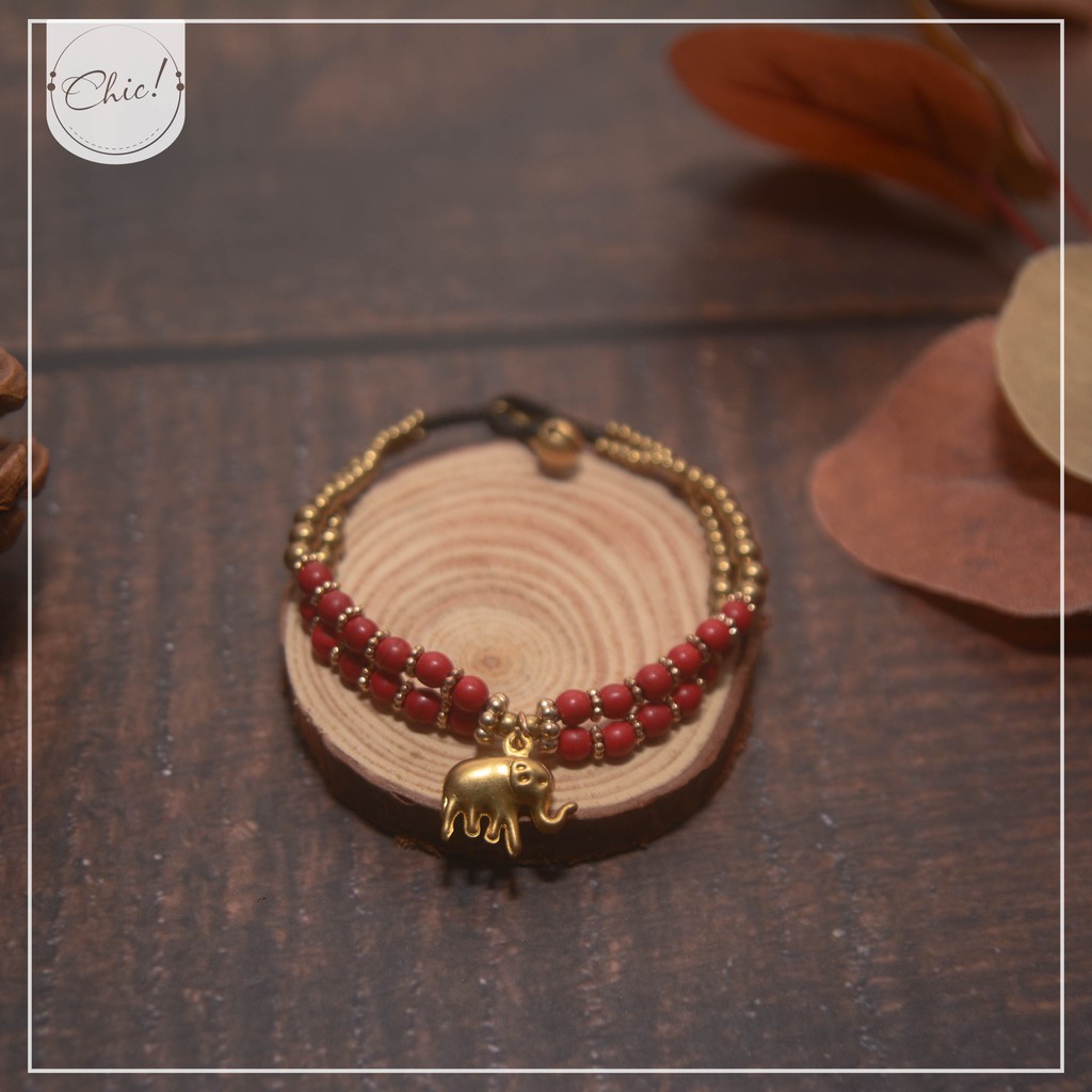 Vòng tay boho - hình voi