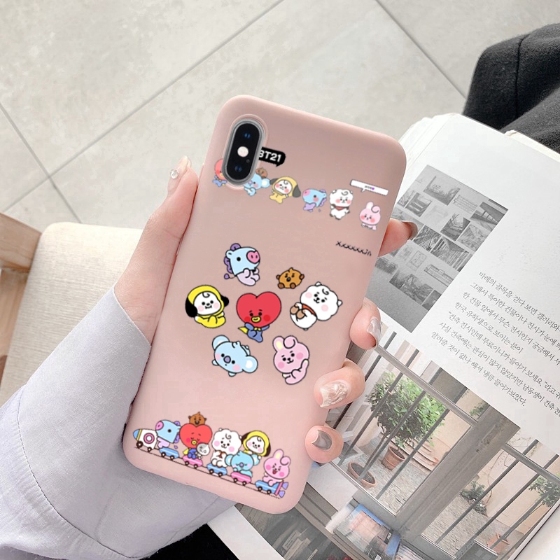 BT21 Case oppo a92020 a52020 a31 2020 a71 a83 a3 a5 a7 2018 phone case F3 F5 F1PLUS F7 F9 F11 F1s F3lite soft shell Tide brand a77 a79 a39 neo9 realmeC2 Cover Fashion brand