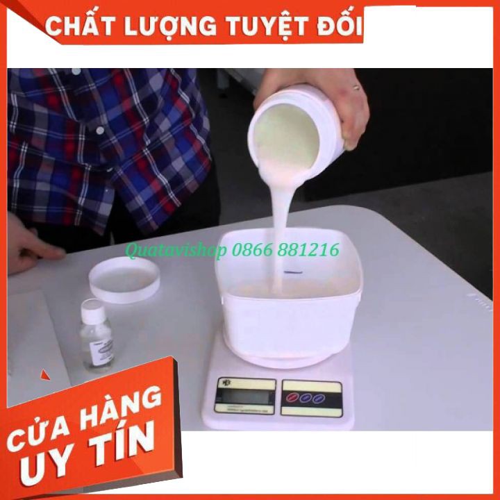 Keo silicon lỏng đổ khuôn chậu, Tượng, Thạch Cao, Khuôn Nến(TẶNG KÈM XÚC TÁC)