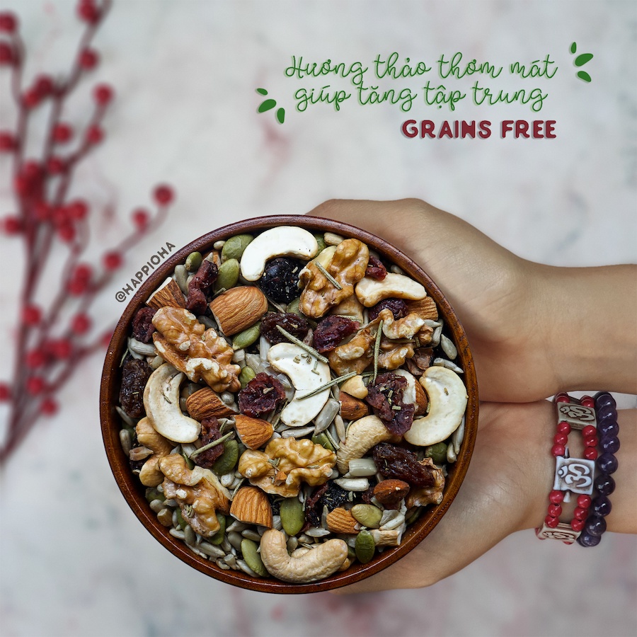 Ngũ Cốc Ăn Kiêng Granola ROSEMARY - Yourshop - Hỗ trợ giảm cân - Ngũ cốc ăn sáng -40g