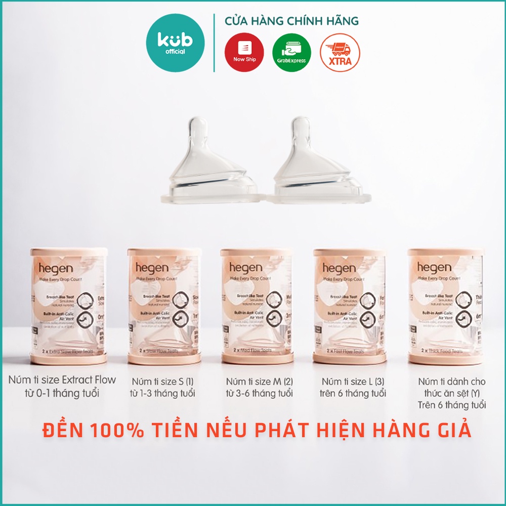 Núm ti Hegen số 1, 2, 3, Y hộp Fullbox - Hỗ trợ tách lẻ