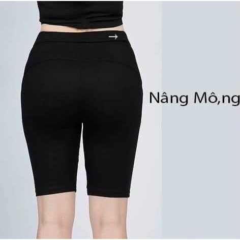 Quần Legging nữ Lửng (dài) nâng mông siêu co giản chất mát mã LM QSOS