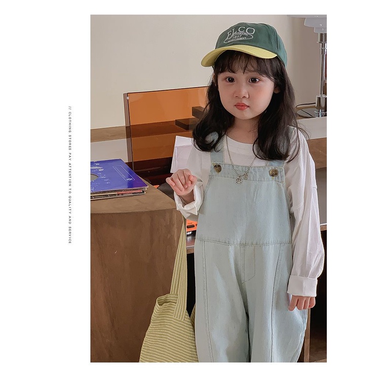 [Babycat] Hàng Có Sẵn Quần Denim Mềm Dễ Phối Đồ Phong Cách Nhật Bản Hàn Quốc Nhật Bản Mùa Xuân Thu Cho Bé Gái