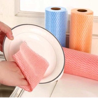 Khăn GIẤY VẢI KO DỆT SIÊU THẤM 50 KHĂN TÁI SỬ DỤNG