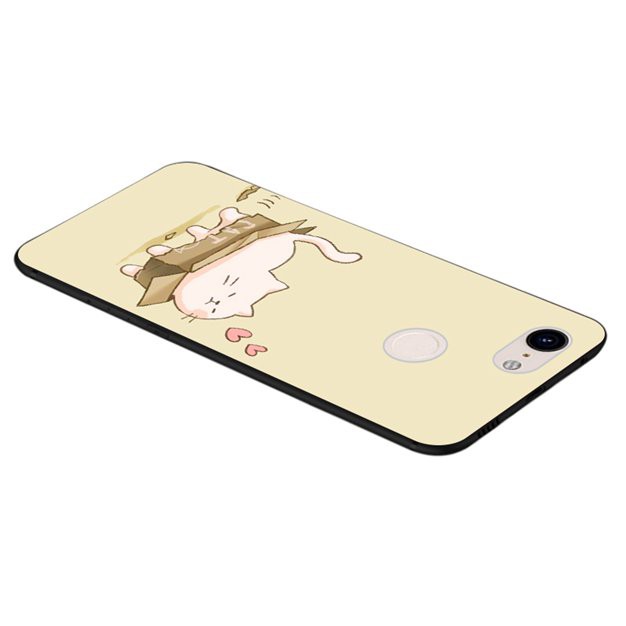Ốp điện thoại silicone hình mèo hoạt hình cho Google Pixel 2 3 XL
