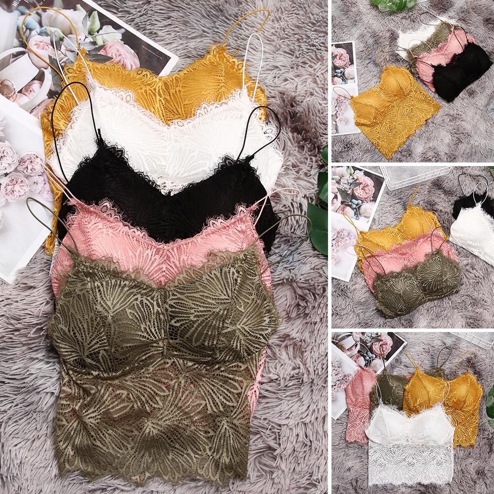 UPSTOPVN Áo Lót Croptop Không Tay Có Mút Đệm Thời Trang Dành Cho Nữ