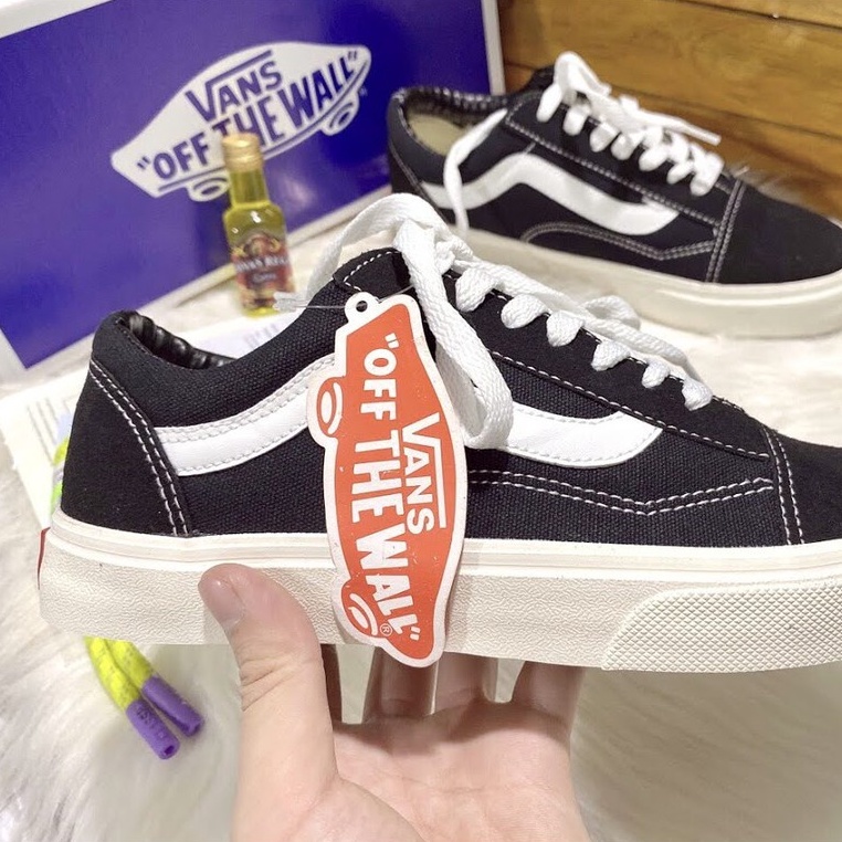 GIÀY 𝐕𝐀𝐍𝐒 VAULT OLD SKOOL MÀU ĐEN ⚡Full box bill⚡ Giày thể thao nam nữ 2021