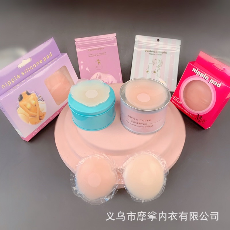 Miếng dán ti chất liệu silicon đảm bảo, dán nhũ hình hoa - Mã:710 TV-Fashion