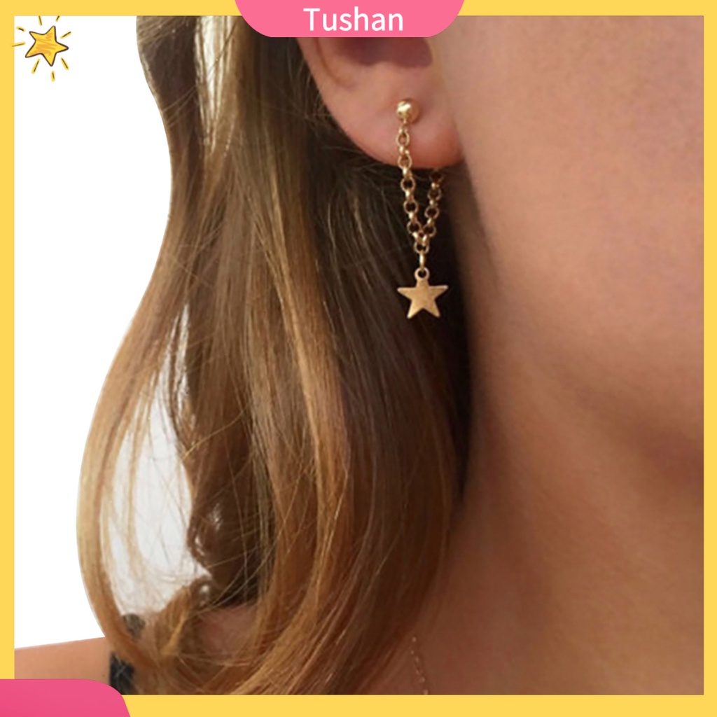 Khuyên Tai Tua Rua Hình Ngôi Sao Độc Đáo Thời Trang Cho Phụ Nữ