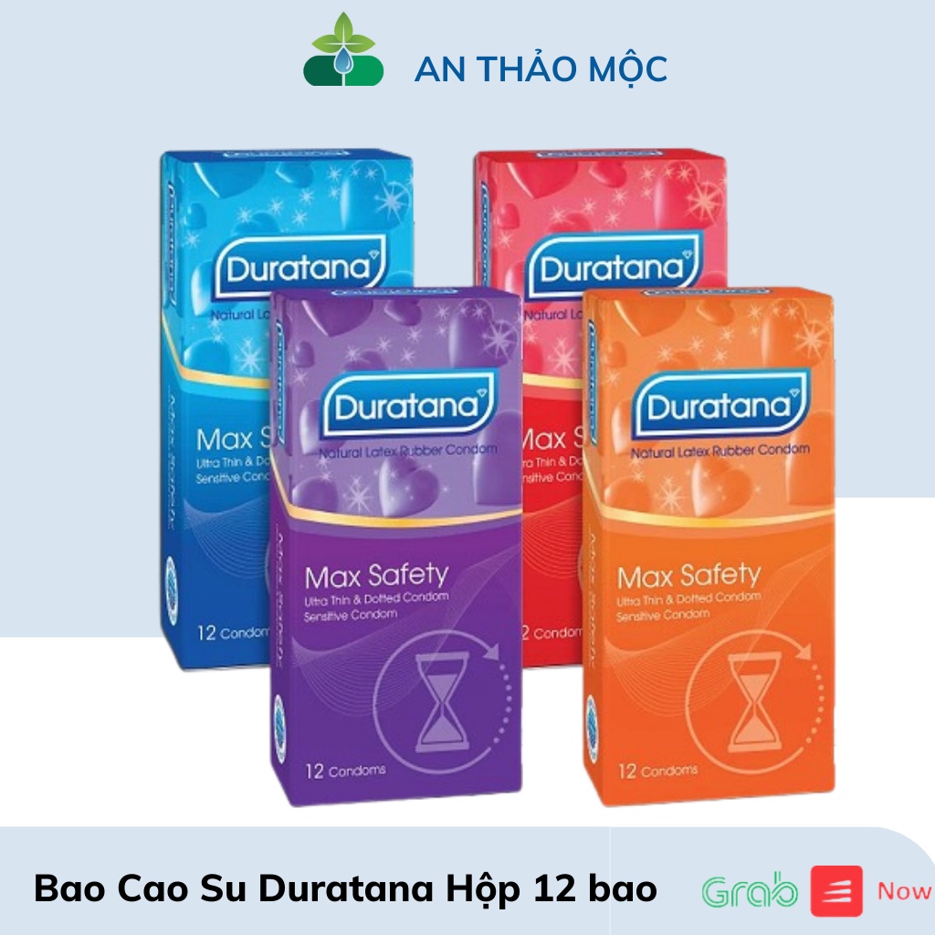 Bao Cao Su Duratana Max Safety BCS Gân Gai Siêu Bôi Trơn .Hộp 10 Bao.An Thảo Mộc