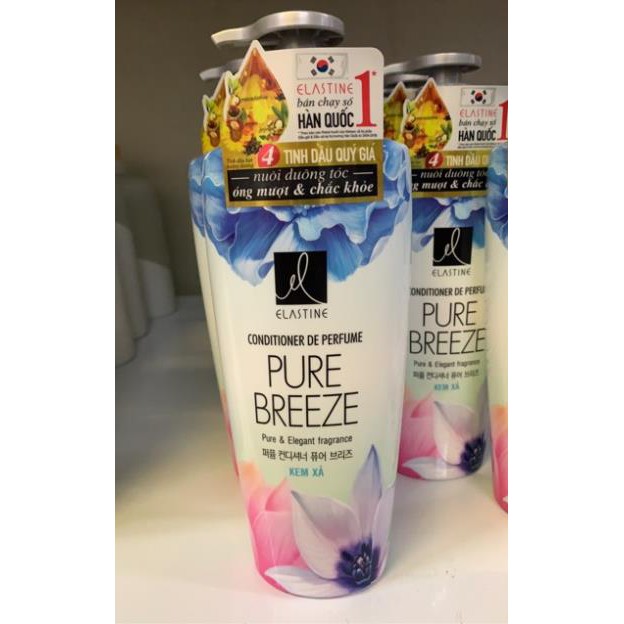 Combo Dầu Gội Elastine Pure Breeze 600g + Dầu Xả Elastine Pure Breeze 600g