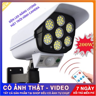 Đèn năng lượng mặt trời mô hình camera chống trộm, đèn duy thắng