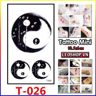 [Loại Ngắn Ngày] Hình Xăm Dán Mini Bát Quái Chụp Ảnh, Đóng Phim, Dễ Dàng Tẩy Xóa - Dùng 2-5 Ngày (10x6cm)