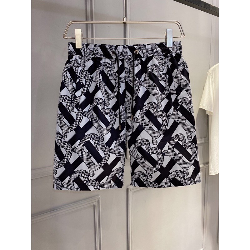 quần short nam vải mềm co giãn cạp chun dễ mặc burberry bbr