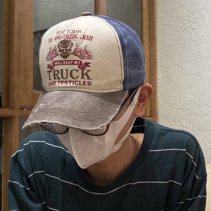 NEW - MŨ LƯỠI TRAI TRUCK VẢI WASH 6 MÀU HIPHOP VINTAGE RETRO