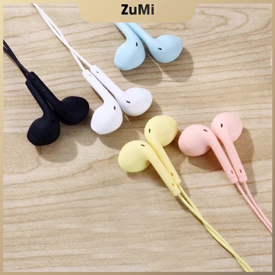 Tai Nghe Nhét Tai Nhiều Màu in-ear Macaron U19   Có Dây Dài 1.2m - Có Mic-ZUMI STORE