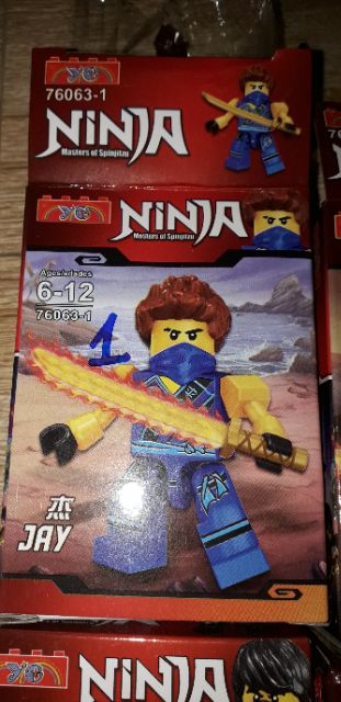 Set 6 hộp lắp ráp Ninja 76063 trọn bộ
