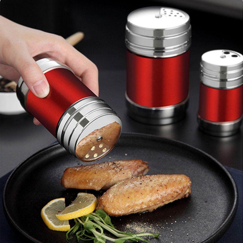 Hộp Đựng Gia Vị NICKOLAS Bằng Thép Không Gỉ Có Nắp Xoay Dễ Dàng Làm Sạch Cho Ớt / Tỏi / Thịt Nướng