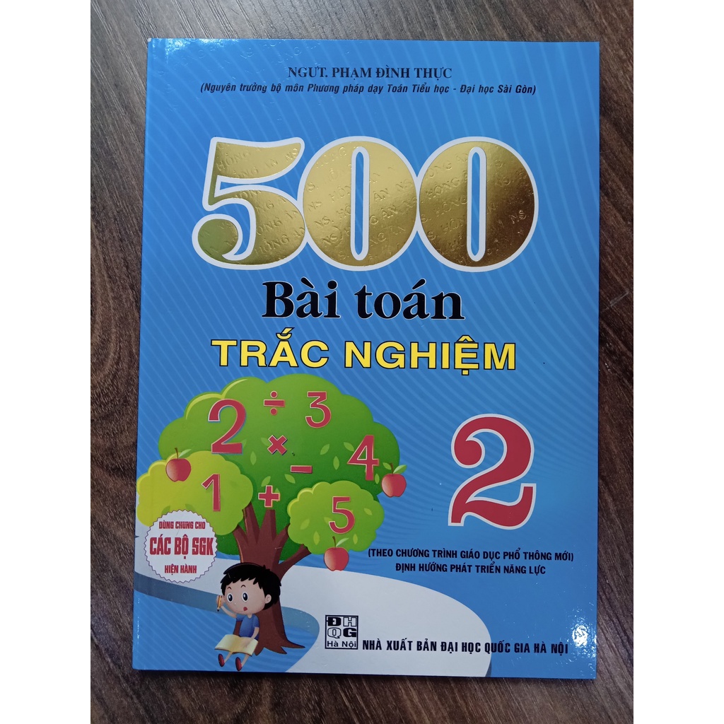 Sách - 500 Bài Toán Trắc Nghiệm Lớp 2 (Biên Soạn Theo Chương Trình Mới)