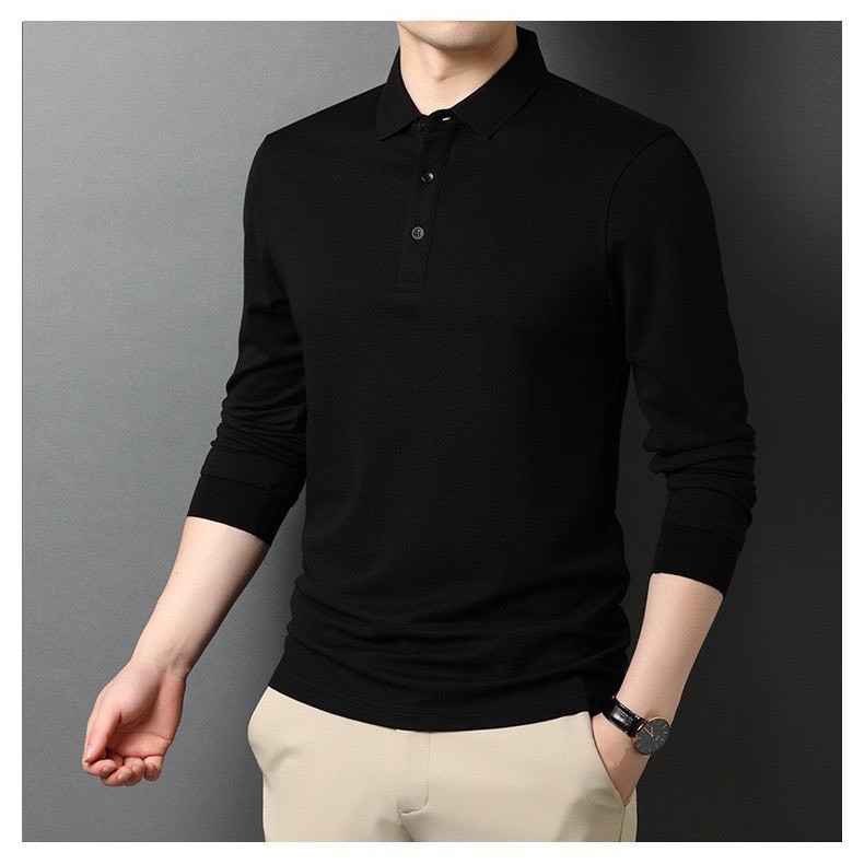 Áo thun nam dài tay 1HAND giữ nhiệt chất cotton co giãn 4 chiều