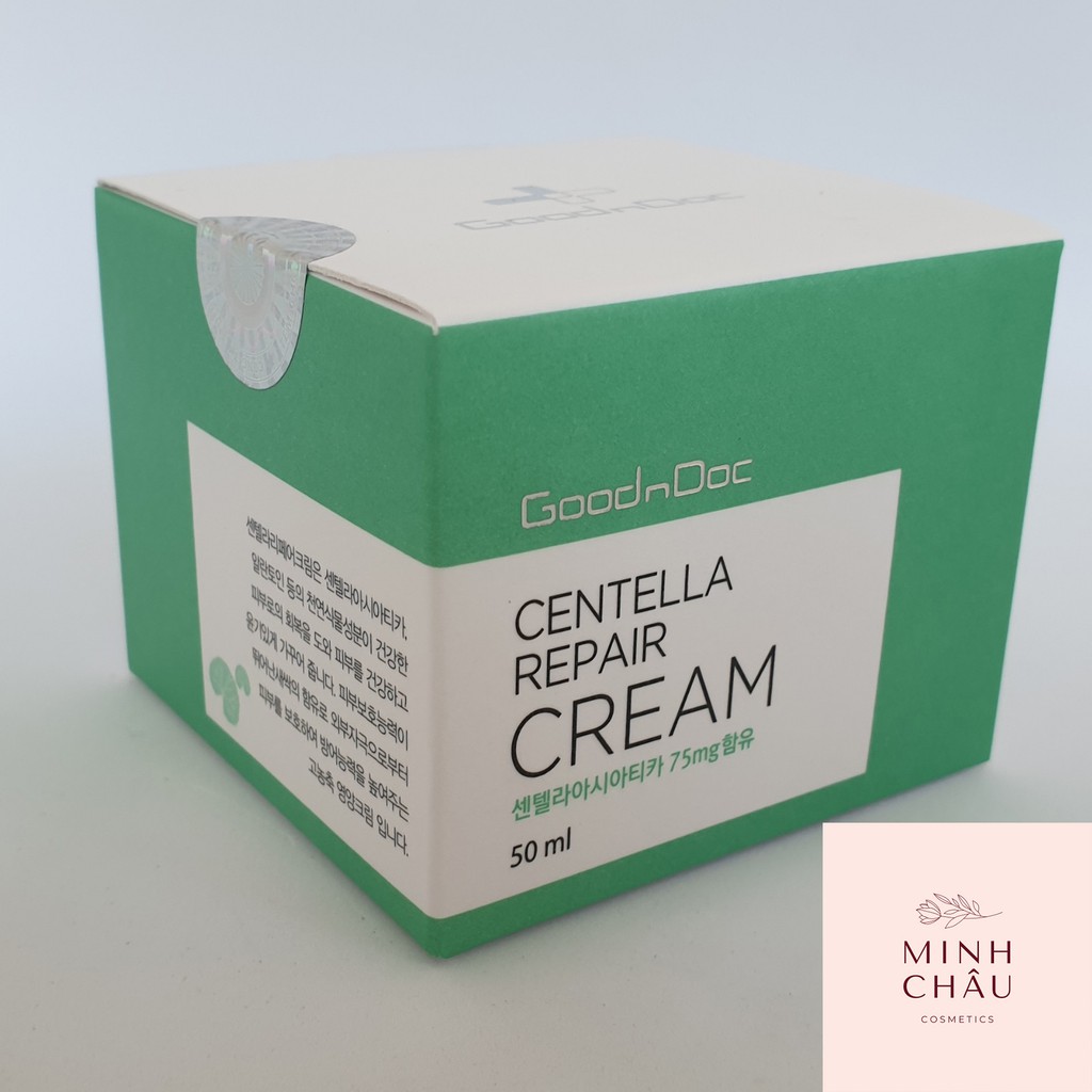 KEM RAU MÁ GOODNDOC CENTELLA REPAIR CREAM – KEM PHỤC HỒI DƯỠNG DA TRẮNG SÁNG