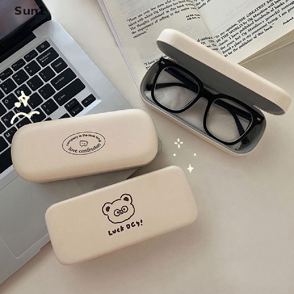 1 Hộp Đựng Mắt Kính Cầm Tay Bằng PU In Họa Tiết Hoạt Hình Dễ Thương