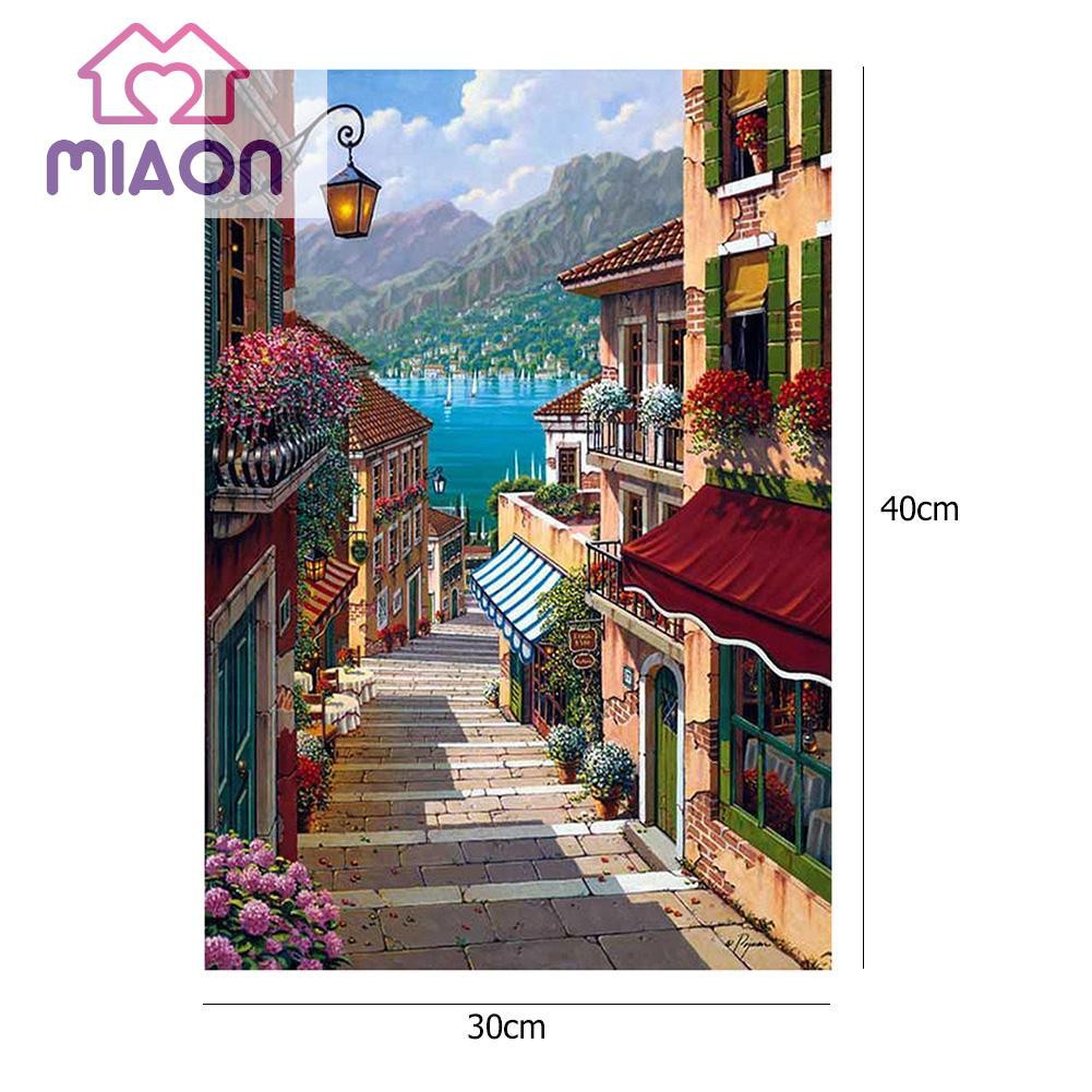 Tranh Đính Đá 5d Tự Làm Hình Phong Cảnh Đường Phố Trang Trí Nội Thất | BigBuy360 - bigbuy360.vn