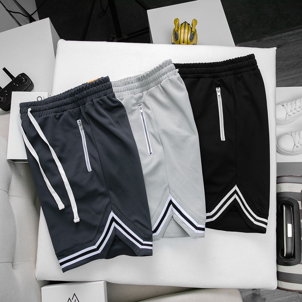 Quần Short Nam, Quần Thể Thao HUTTON Chất liệu Poly Co dãn 4 chiều